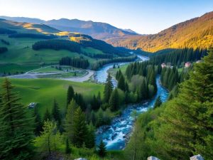 Munți, păduri, râuri și ape minerale din România.