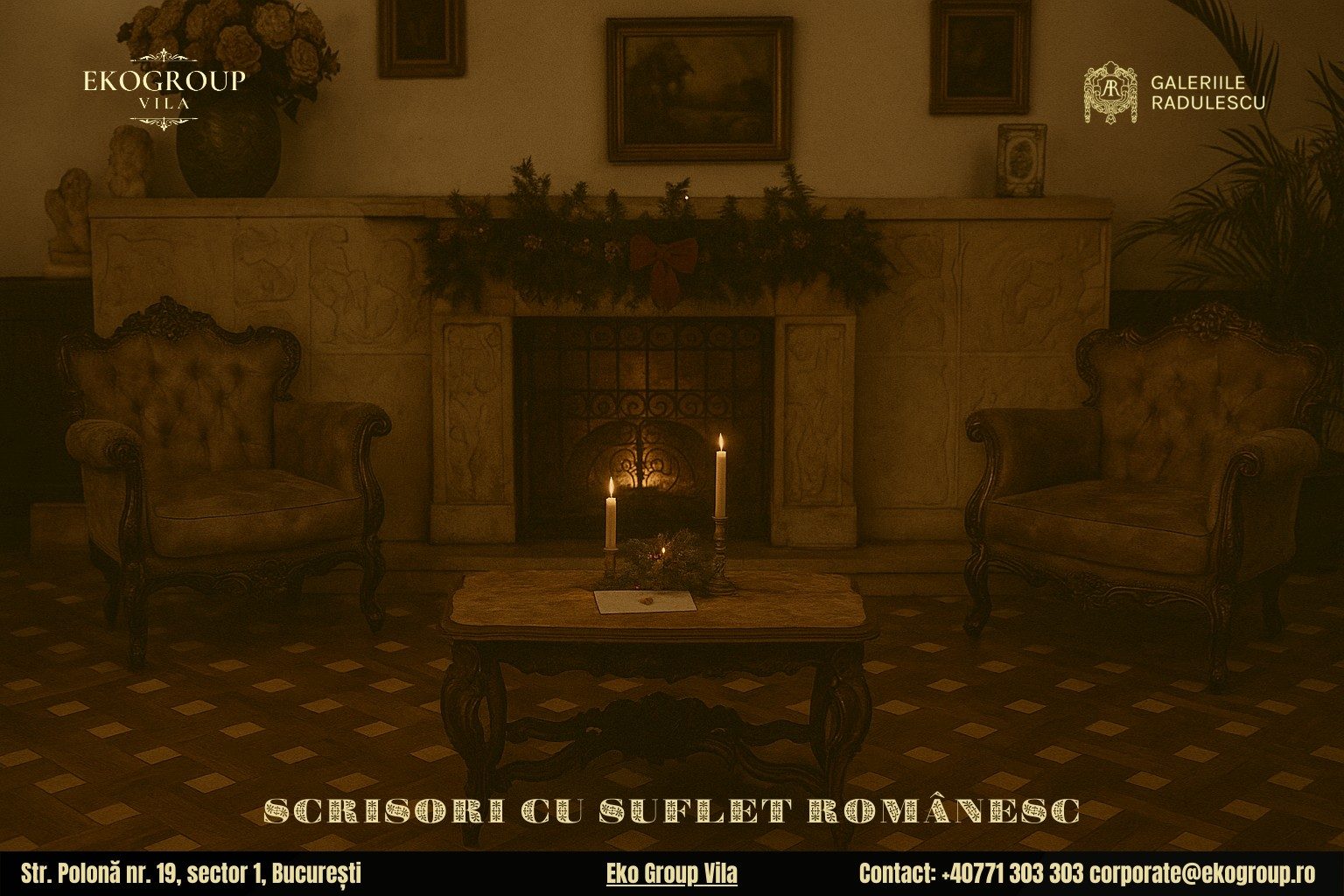 Scrisoare de Crăciun în anii ’30: eleganța și farmecul sărbătorilor interbelice la Eko Group Vila